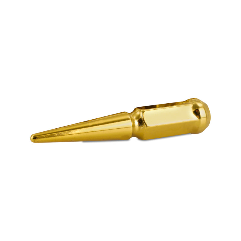 Mishimoto Steel Spiked Lug Nuts M12x1.5 20pc Set - Gold - Graveyard Performance