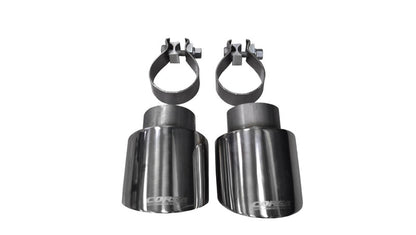 Corsa 10-14 Volkswagen R Mk6 Polished Two 4.0in Polished Pro-Series Tips - Graveyard Performance