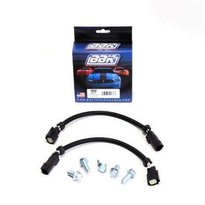 BBK 2015 Mustang GT V6 6-Pin Front O2 Sensor Wire Harness Extensions 12 (pair) And Bolt Kit - Graveyard Performance