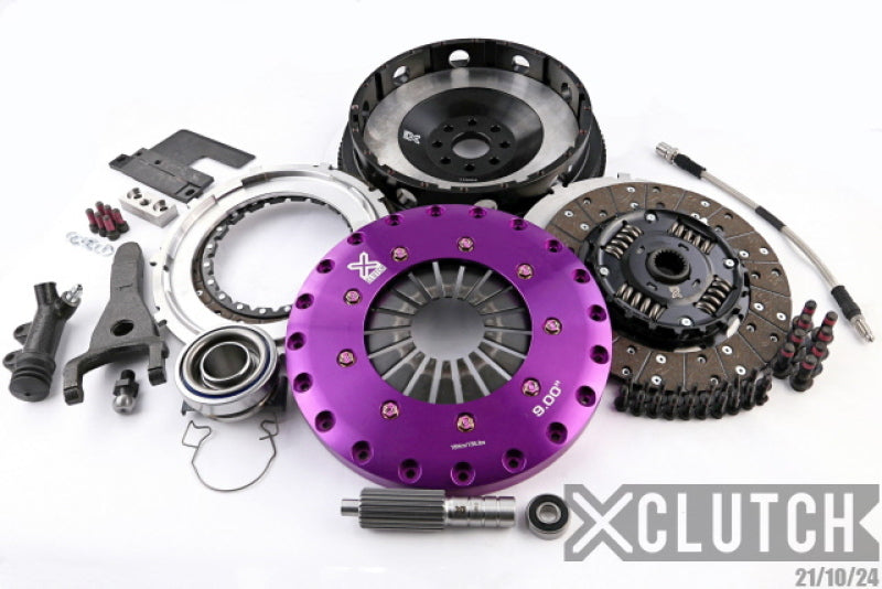 XClutch 93-01 Toyota Chaser Tourer V 2.5L 1JZGTE 9in Twin Sprung Organic Clutch Kit w/ Flywheel - Graveyard Performance