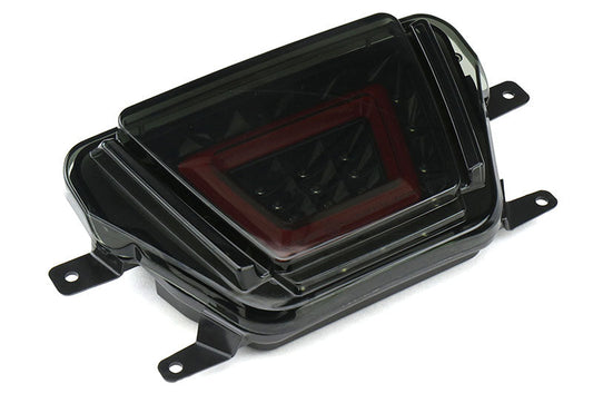 OLM V2 F1 Style Multifunction 4th Brake Light (Smoke Lens, Black Base, Red Bar) - 2020+ Supra