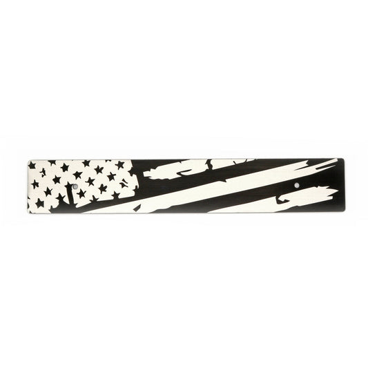 Billetworkz "American Flag - Distressed" License Plate Delete - Graveyard Performance
