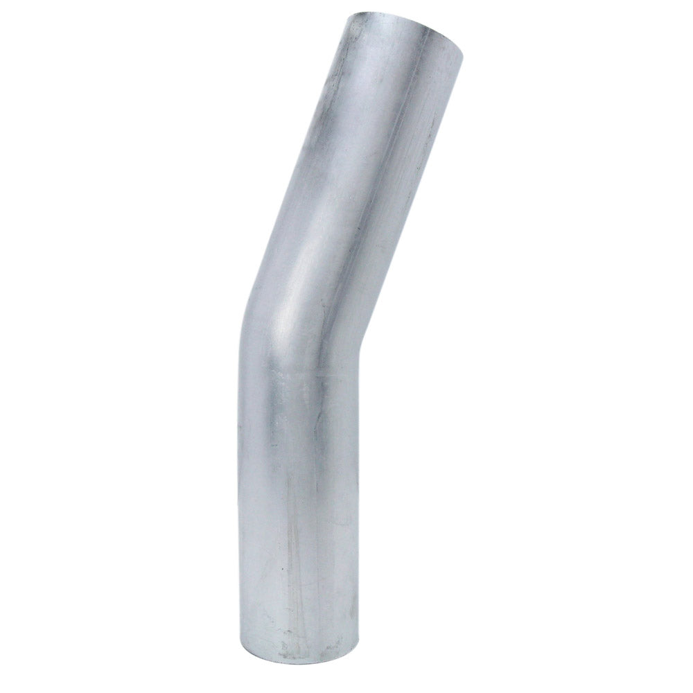 HPS 4 inch OD 20 Degree Bend 6061 Aluminum Elbow 16 Gauge w/ 5 1/2 inch CLR