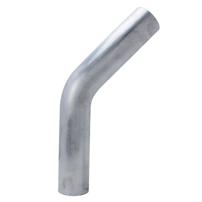 HPS 1 inch OD 45 Degree Bend 6061 Aluminum Elbow 16 Gauge w/ 1 1/2 inch CLR