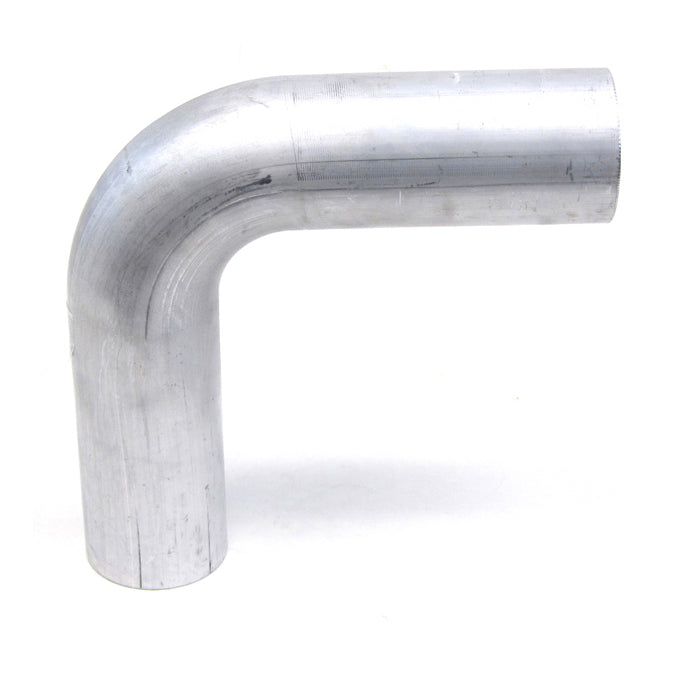 HPS 3.5 inch OD 90 Degree Bend 6061 Aluminum Elbow 16 Gauge w/ 3 1/2 inch CLR