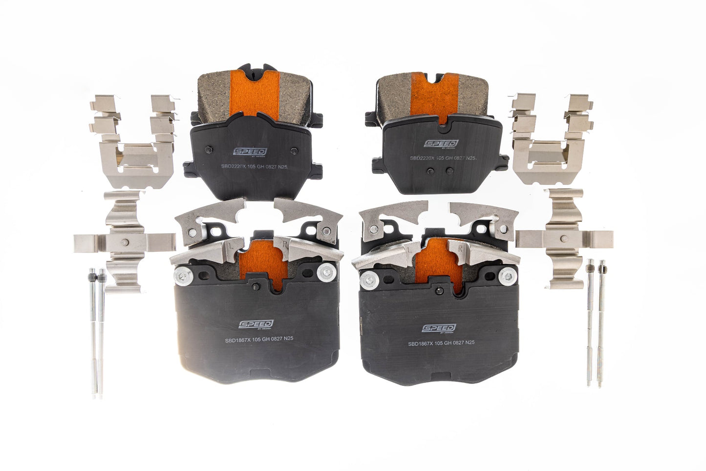 Speed By Design Ceramic Brake Pads For 3.0L Toyota Supra/BMW Z4 Iron Rotors - Graveyard Performance