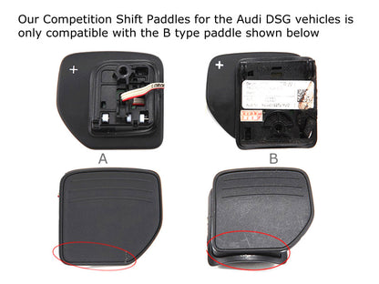 AutoTecknic Stealth Black Competition Shift Paddles - Audi DSG Vehicles - Graveyard Performance