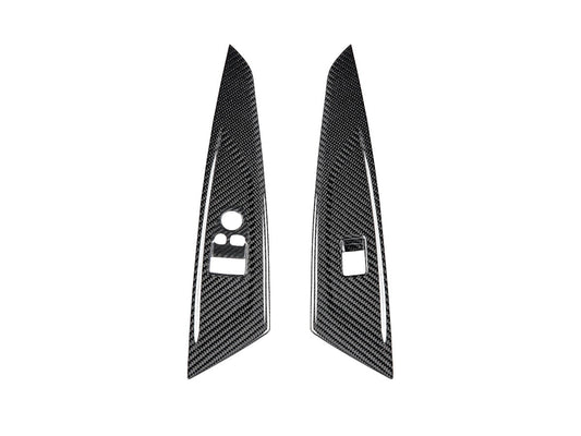 AutoTecknic Dry Carbon Window Switch Panel Trim Set - G82 M4