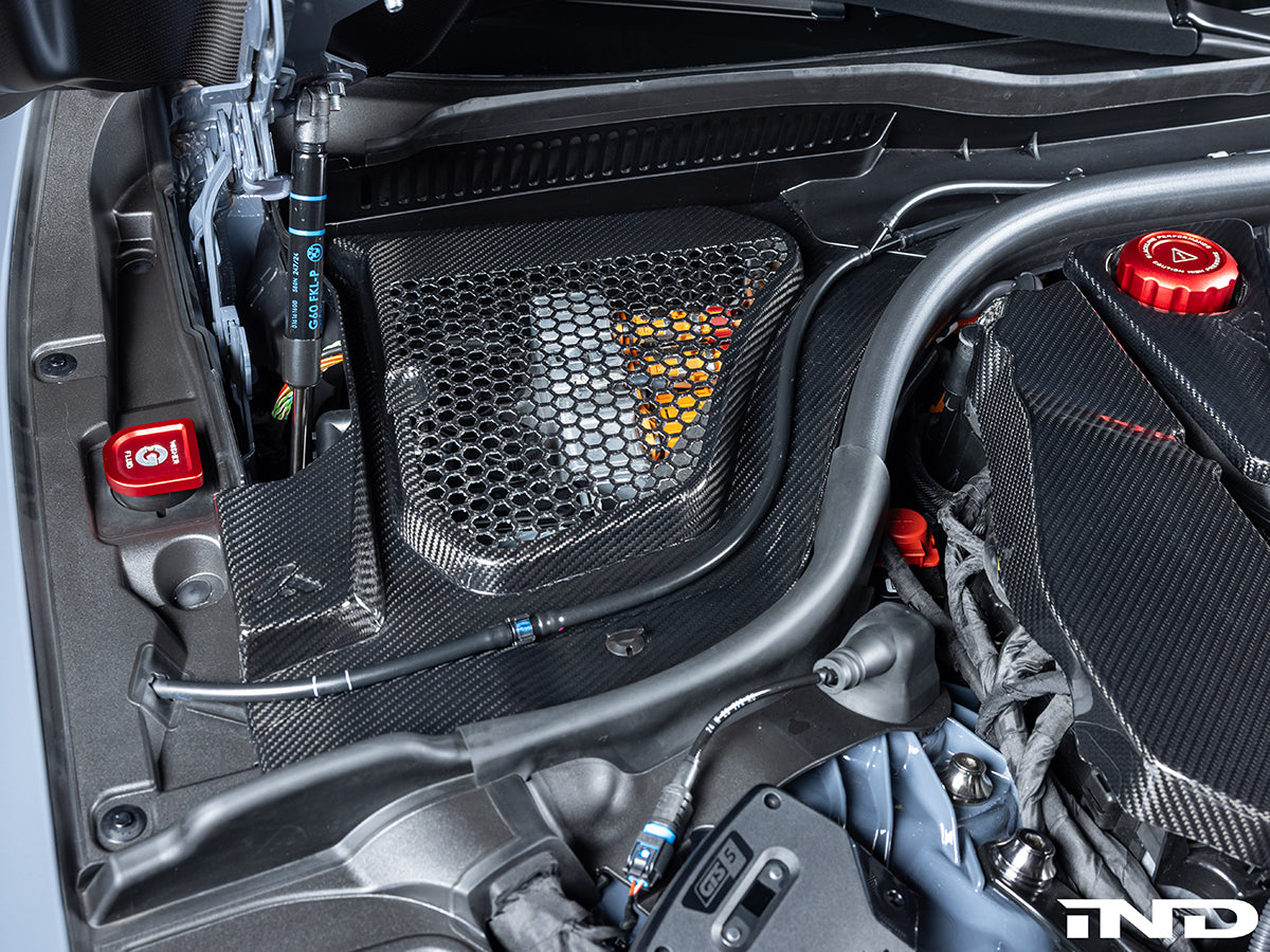 AutoTecknic Dry Carbon Engine Cowl Panel Trim Set - G90/ G99 M5 - Graveyard Performance