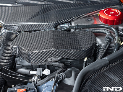 AutoTecknic Pre-Preg Carbon Engine Cover Extension Set - G90/ G99 M5 - Graveyard Performance