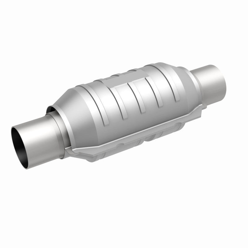 MagnaFlow Conv Univ 3in Inlet/Outlet Center/Center Round 9in Body L x 5.125in W x 13in Overall L - Graveyard Performance