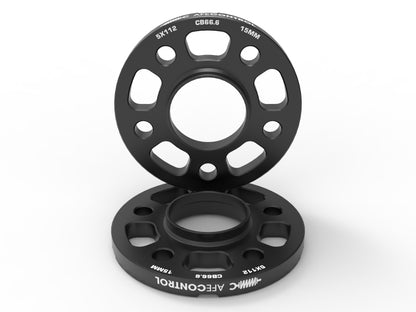 aFe CONTROL Billet Aluminum Wheel Spacers 5x112 CB66.6 15mm - Toyota GR Supra/BMW G-Series - Graveyard Performance