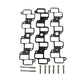 BBK 86-95 Mustang 5.0 Phenolic Manifold Spacer Kit TFS Track Street Heat 3/8