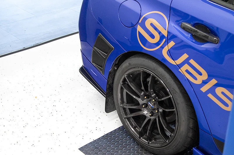 OLM Paint Matched/Gloss Black Rear Bumper Lip - World Rally Blue - 2015-2021 Subaru WRX / STI - Graveyard Performance
