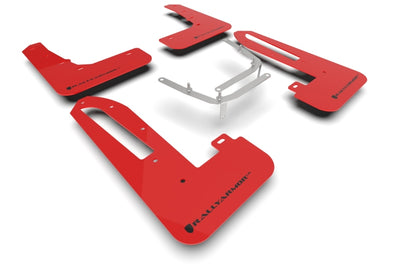 Rally Armor 23-26 Honda Civic Type R Red Mud Flap Black Logo - Graveyard Performance
