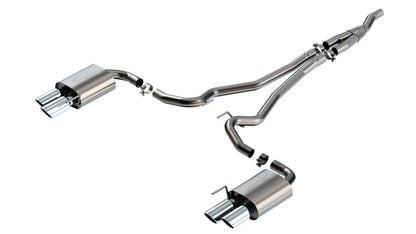 Borla 2024 Ford Mustang Ecoboost 2.3L Cat-Back Exhaust System ATAK w/ Quad Tip - Non-Active - Graveyard Performance