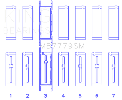 King Engine Bearings BMW B58B30A Main Bearing Set - Graveyard Performance