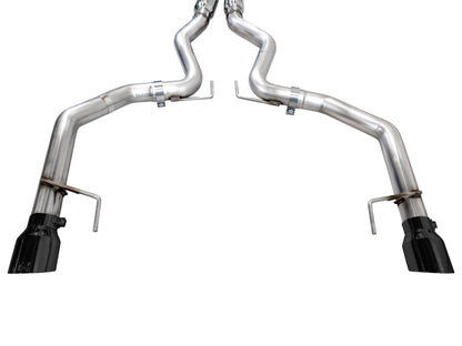 AWE 2024 Ford Mustang GT Fastback S650 RWD Track Edition Catback Exhaust w/ Dual Diamond Black Tips - Graveyard Performance