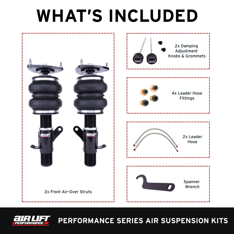 Air Lift Performance 12-25 Subaru BRZ / 12-20 Toyota GT86 Front Air Suspension Kit - Graveyard Performance