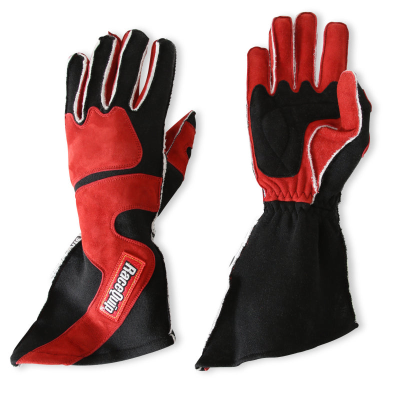 RaceQuip SFI-5 Red/Black 2XL Outseam Angle Cut Glove - Graveyard Performance