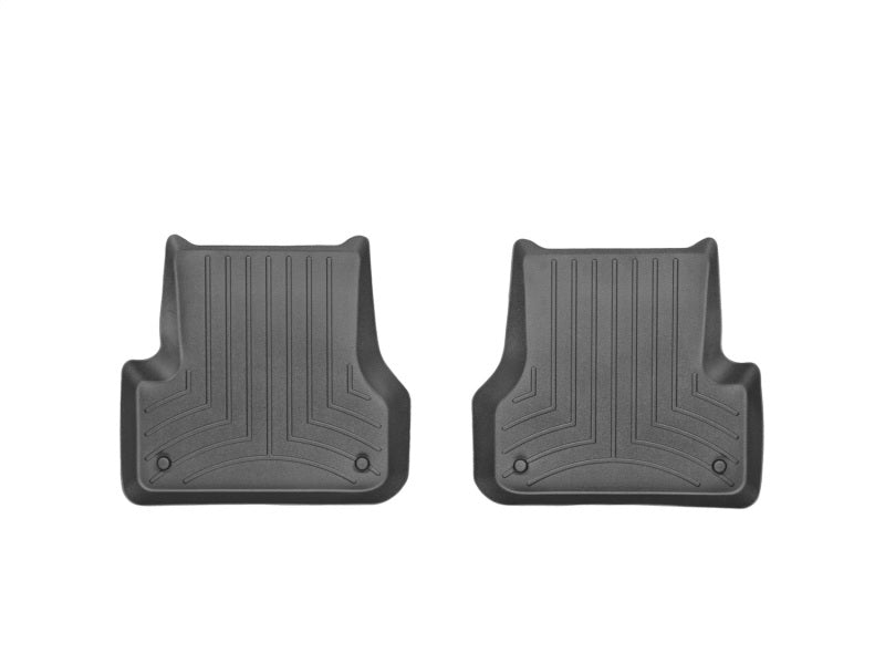 WeatherTech 12+ Audi A6 Rear FloorLiner - Black - Graveyard Performance