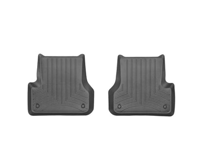 WeatherTech 12+ Audi A6 Rear FloorLiner - Black - Graveyard Performance
