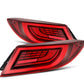 AlphaRex 22-24 Toyota GR86 LUXX LED Taillights Vivid Red