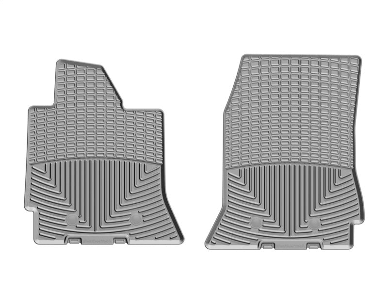 WeatherTech 2014+ Chevrolet Corvette Front Rubber Mats - Grey - Graveyard Performance