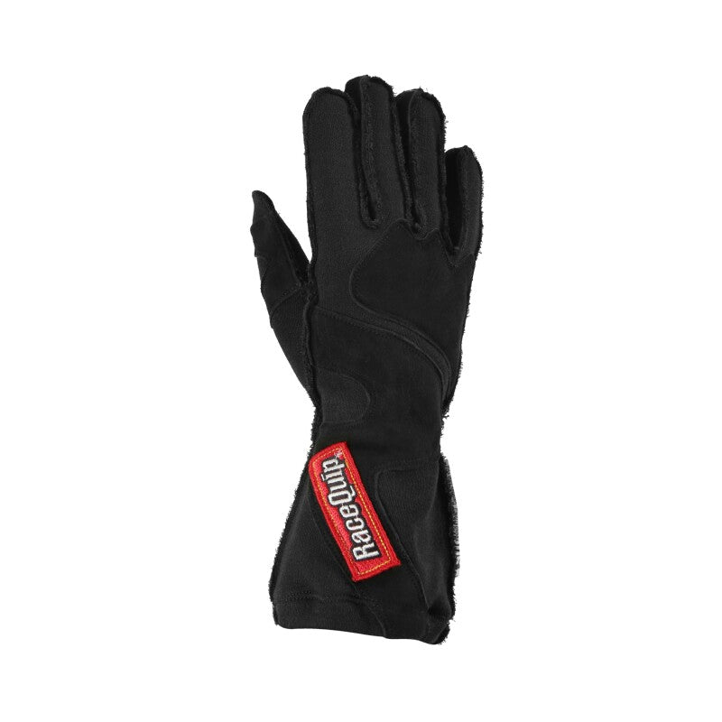 RaceQuip 356 Series 2 Layer Nomex Outseam Race Gloves SFI 3.3 / 5 All Black Small - Graveyard Performance