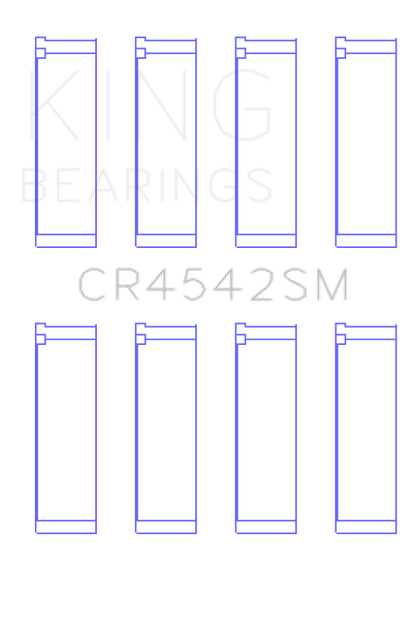 King Engine Bearings Honda K-Series (Except A3)/16V 2.0L/2.3L/2.4L (Size +0.25mm) Conrod Bearing Set - Graveyard Performance