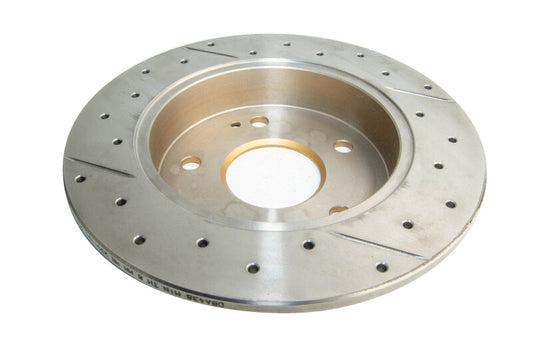 DBA 06-15 Acura CSX Rear Street Series Drilled & Slotted Rotor w/Gold Hat - Graveyard Performance