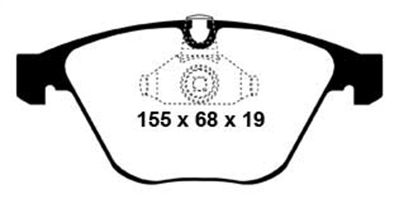 EBC 08-10 BMW M3 4.0 (E90) Redstuff Front Brake Pads - Graveyard Performance