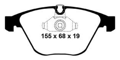 EBC 08-10 BMW M3 4.0 (E90) Redstuff Front Brake Pads - Graveyard Performance