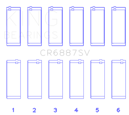 King Engine Bearings BMW B58B30A Performance Rod Bearing Set - Graveyard Performance
