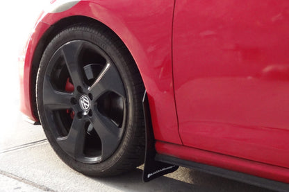 Rally Armor 15-21 MKVII VW Golf/GTI Black UR Mud Flap w/Grey Logo - Graveyard Performance