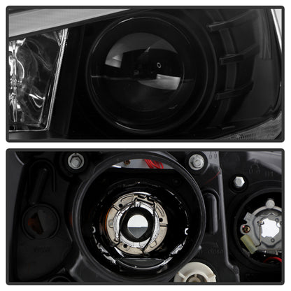 Spyder 08-17 Mitsubishi Lancer EVO 10 Projector Headlights - Black (PRO-YD-ML08V2SI-SEQ-BK)
