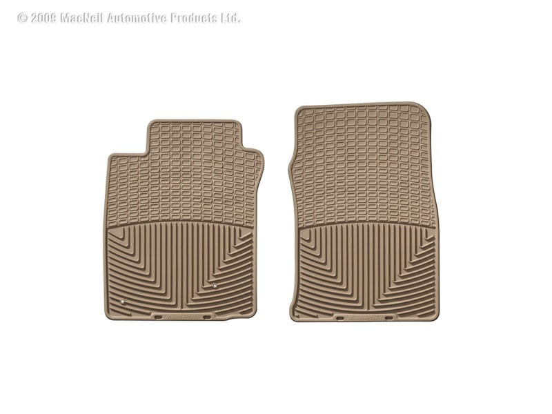 WeatherTech 00-05 Hyundai Accent Front Rubber Mats - Tan - Graveyard Performance