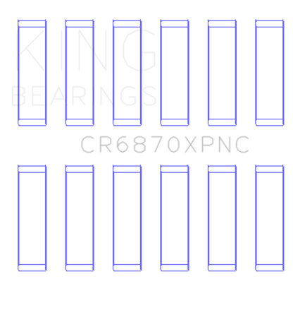 King Engine Bearings Nissan VR38DETT pMaxKote Performance Con Rod Bearing Set - Size +0.25mm - Graveyard Performance