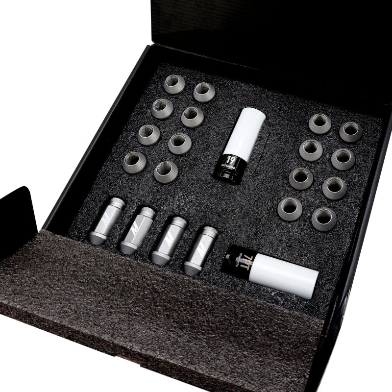 Mishimoto Steel Locking Lug Nuts M14x1.5 20pc Set Silver - Graveyard Performance