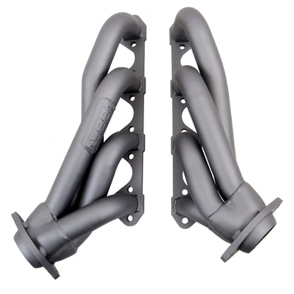 BBK 79-93 Mustang 5.0 Shorty Unequal Length Exhaust Headers - 1-5/8 Titanium Ceramic - Graveyard Performance