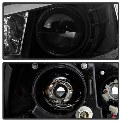 Spyder 08-17 Mitsubishi Lancer EVO 10 Projector Headlights - Black (PRO-YD-ML08V2HIDSI-SEQ-BK)
