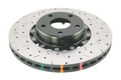 DBA 02-10 WRX / 13+ FR-S / 13+ BRZ Premium Front Drilled & Slotted 5000 Series Rotor w/ Black Hat - Graveyard Performance