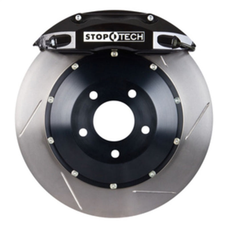 StopTech 08-13 BMW M3/11-12 1M Coupe Rear Black ST-40 Calipers 355x32 Slotted Rotors/Pads/SS Lines