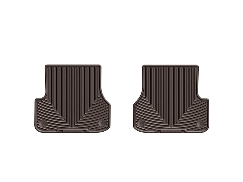 WeatherTech 2012+ Audi A6/S6 Rear Rubber Mats - Cocoa - Graveyard Performance