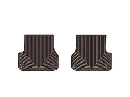 WeatherTech 2012+ Audi A6/S6 Rear Rubber Mats - Cocoa - Graveyard Performance