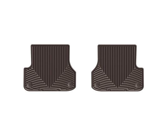 WeatherTech 2012+ Audi A6/S6 Rear Rubber Mats - Cocoa - Graveyard Performance