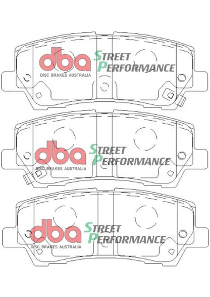 DBA 15-19 Ford Mustang GT (w/Performance Package/380mm Front Rotor) SP Performance Rear Brake Pads - Graveyard Performance