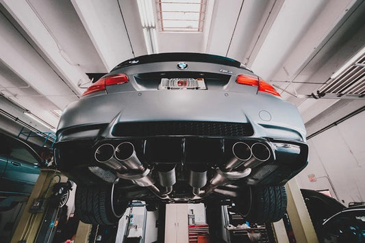 Active Autowerke E9X M3 Signature Rear Exhaust Gen. 2 - Tips: Silver - Graveyard Performance