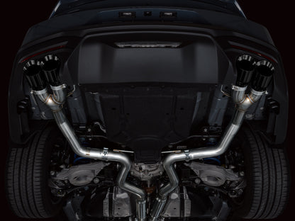 AWE 2024 Ford Mustang GT Fastback S650 RWD Track Edition Catback Exhaust w/ Quad Diamond Black Tips - Graveyard Performance