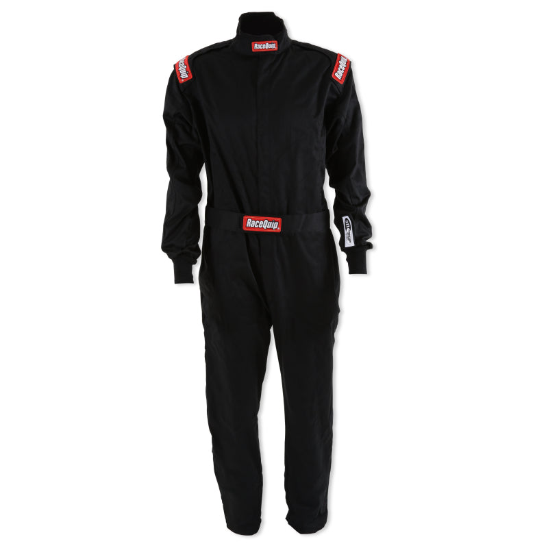 RaceQuip Black Chevron-1 Suit - SFI-1 Small - Graveyard Performance